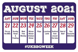 UK BBQ Week Saturday 21st - Sunday 29th August