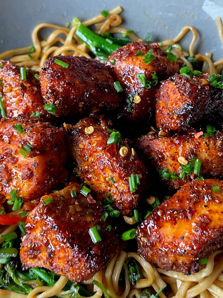 Maple Salmon with Chilli Noodles