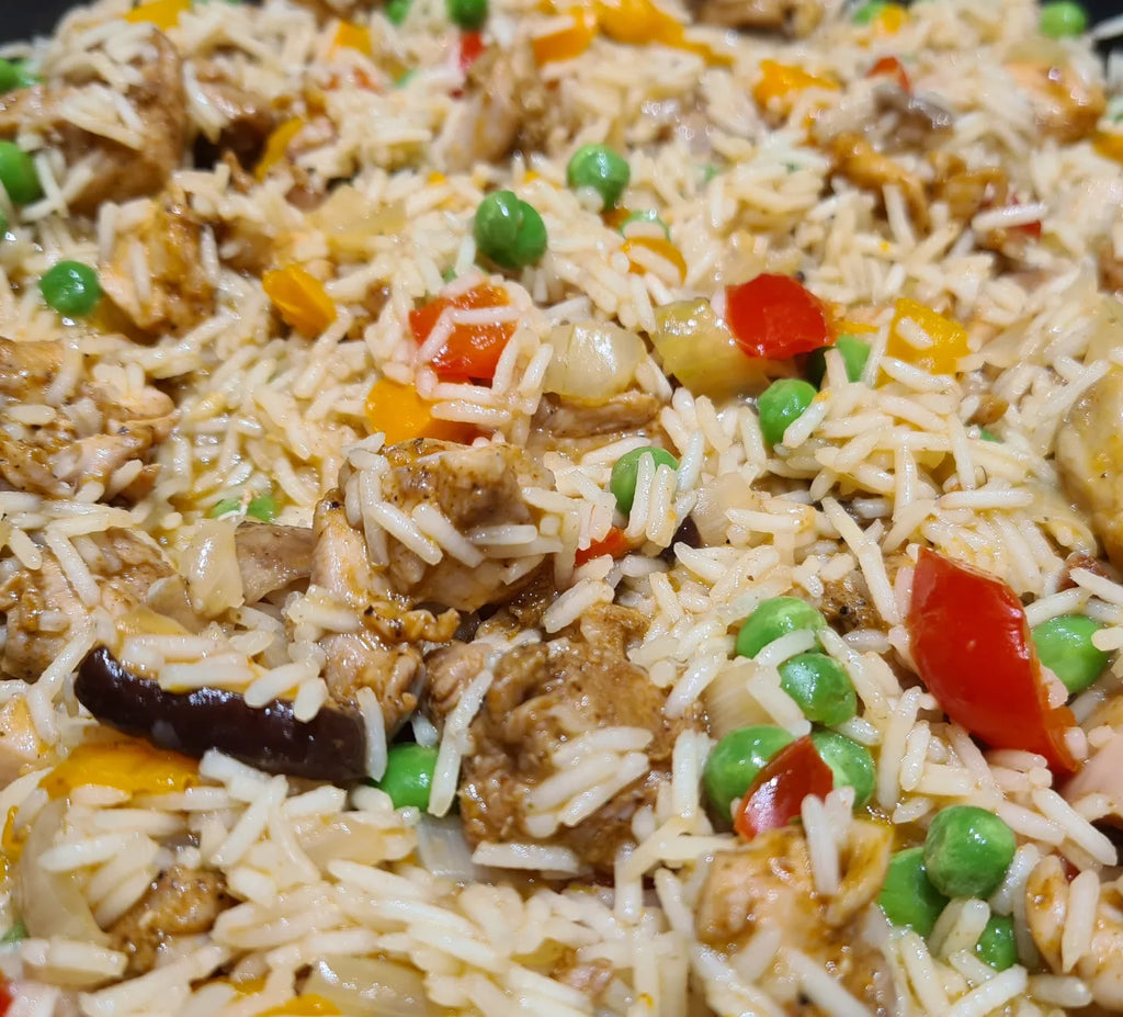Cajun Chicken with Rice & Peas