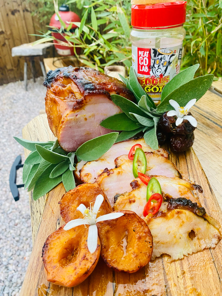 Rotisserie Gammon with Fruity BBQ Sauce