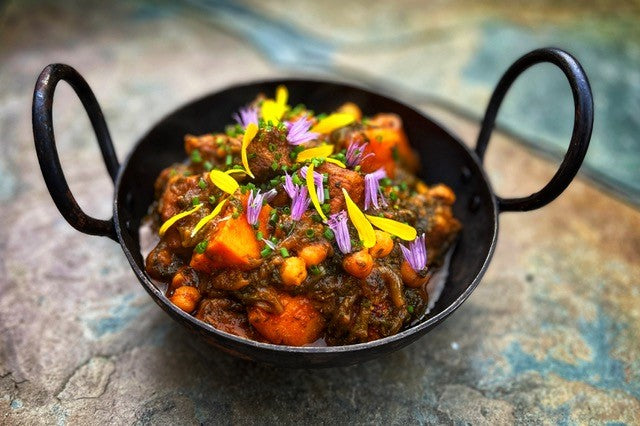 Aromatic Lamb Curry with Sweet Potato & Spinach