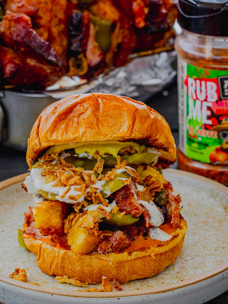 Pork Shoulder Kebab Burger
