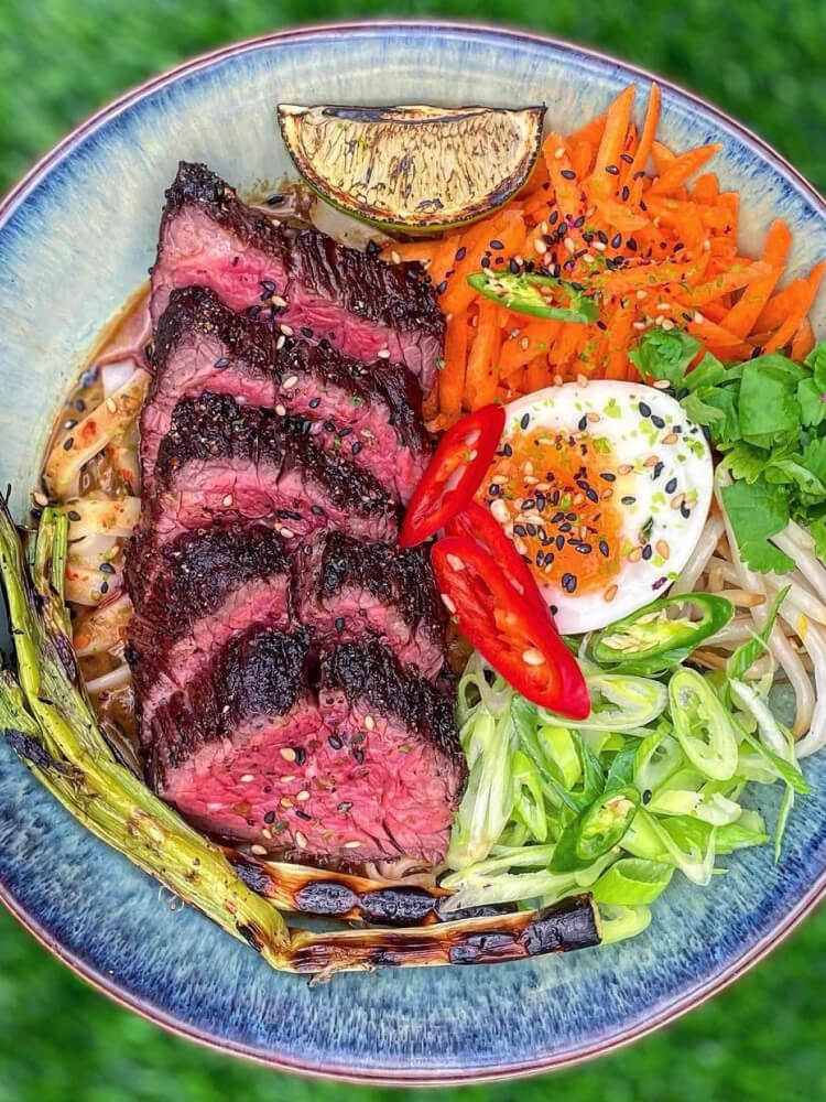 Bavette Steak Miso Ramen Noods