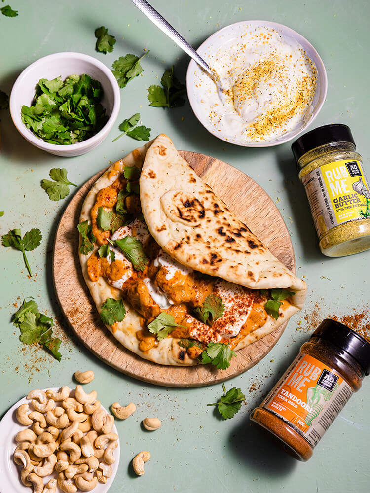 Butter chicken Naanwich