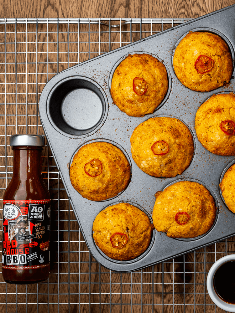 Chilli, Cheese, Jalapeño and Bacon Muffins