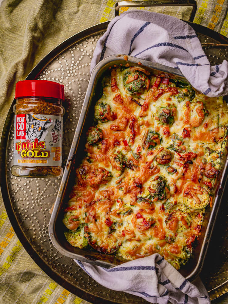 Fools Gold Sprout Gratin