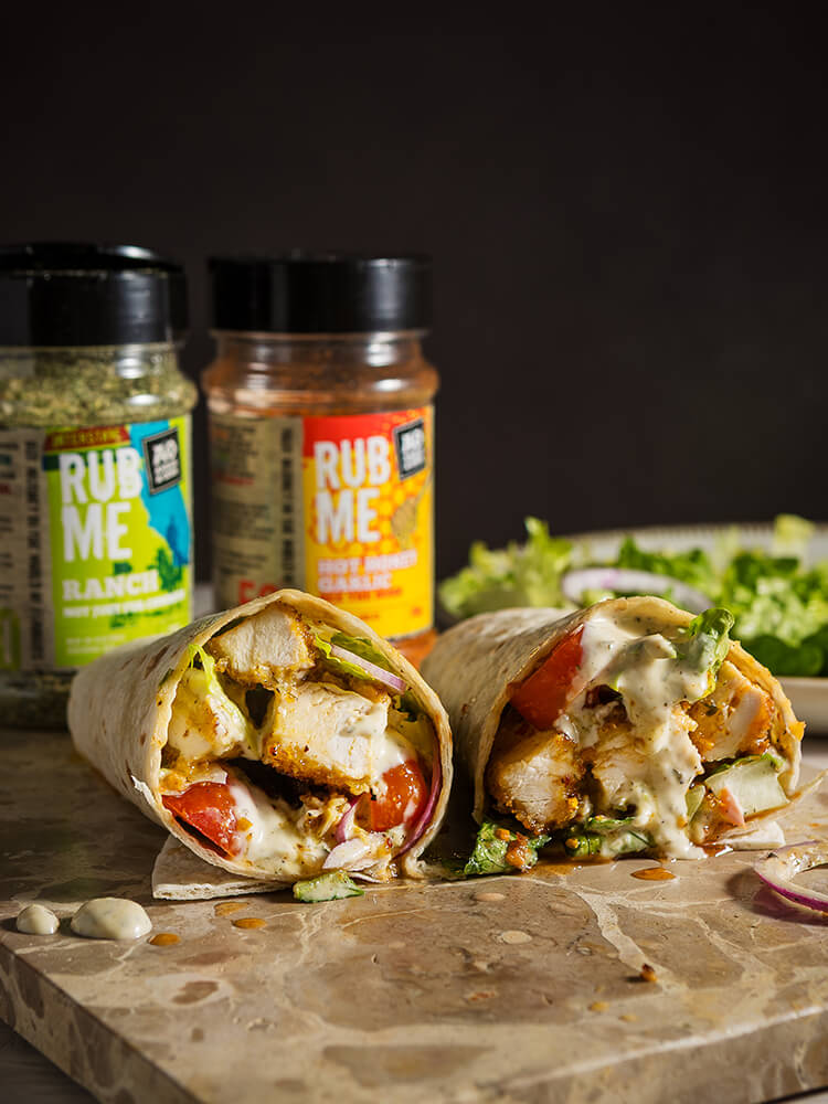 Hot Honey Chicken Caesar Burrito