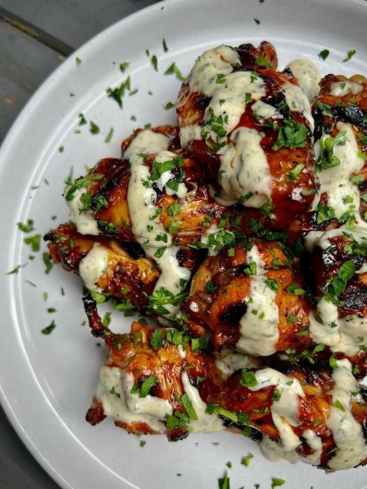 Orange & Cajun Spiced BBQ Chicken Wings