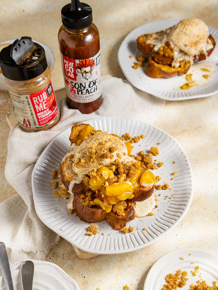 Peach Cobbler French Toast