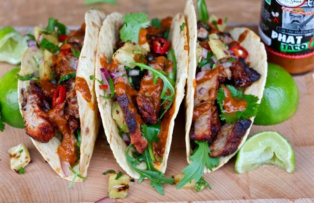 Tacos ‘al pastor’ style