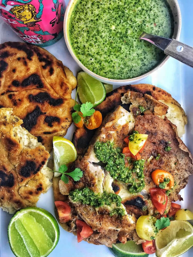 Moldive Fish Roti Swordfish & Roti | Angus & Oink