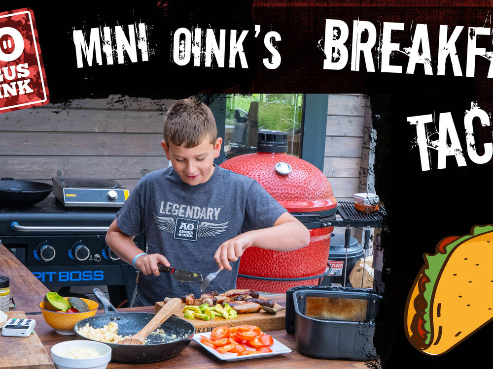 Mini Oink Cooks Up His Epic Breakfast Tacos