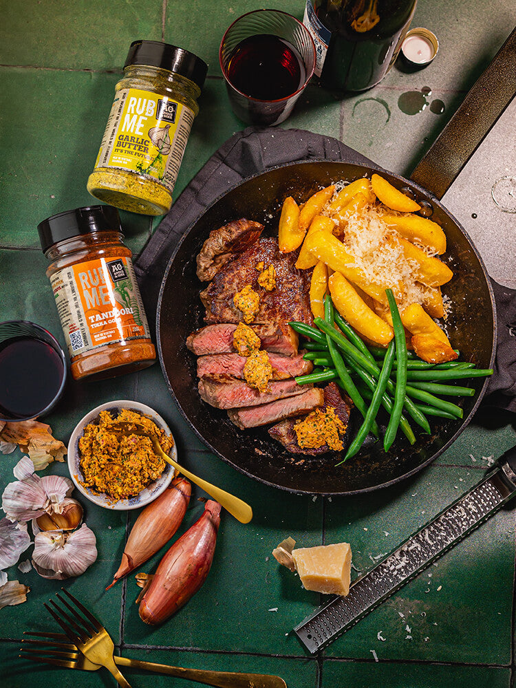Steak with cafe de paris butter