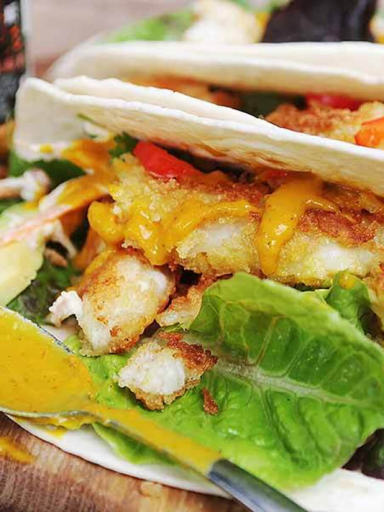 Voodoo Crispy Fish Tacos