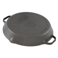 PitmasterX 12'' Mirror Polished Skillet Bundle with 2 Handles X002