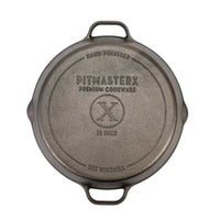 PitmasterX 12'' Mirror Polished Skillet Bundle with 2 Handles X002