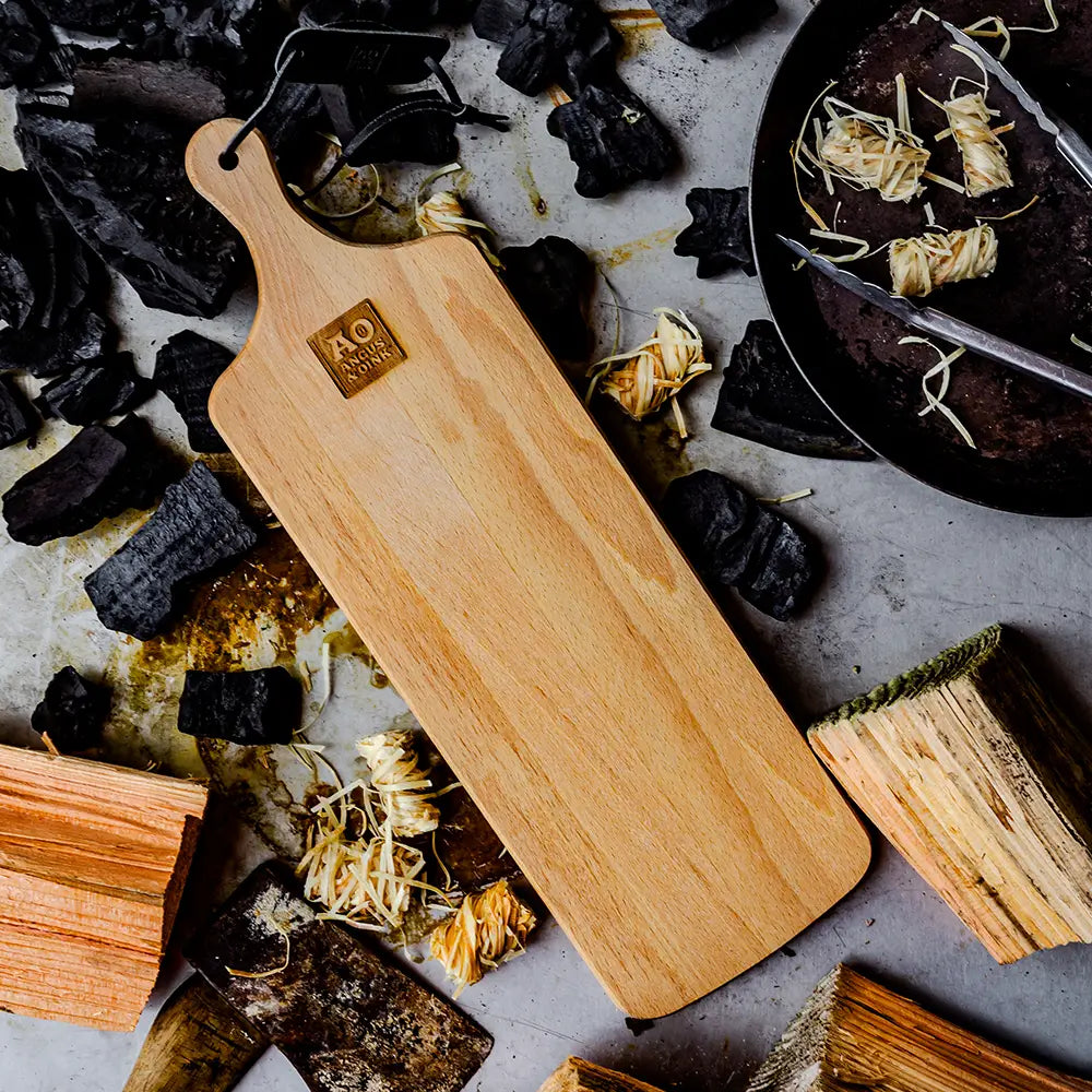 Ao Board Shell A&O Branded Wooden board with paddle handle | Angus & Oink