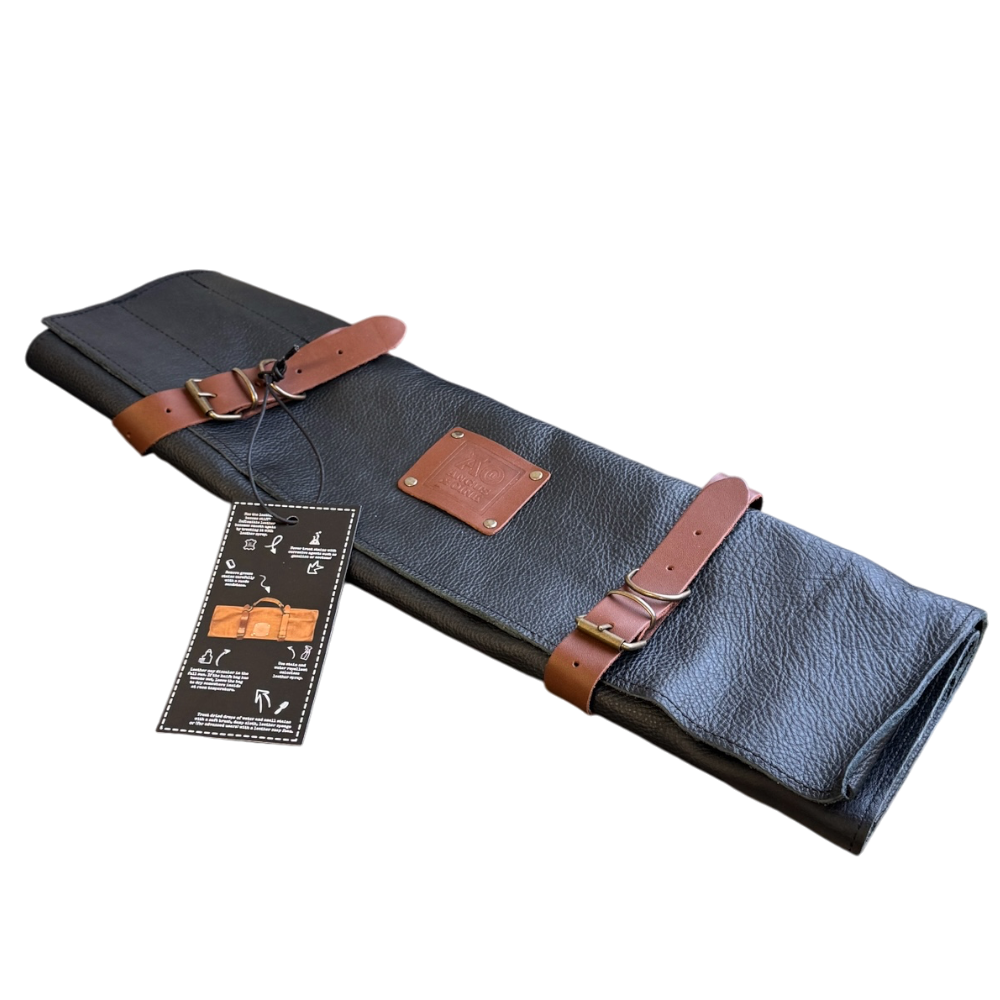 Leather Knife Roll Bag