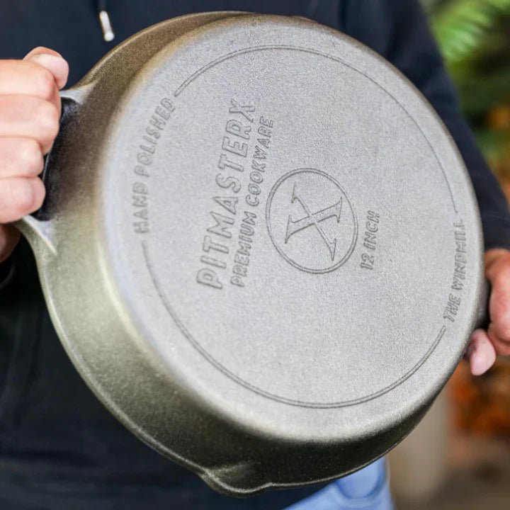 Pitmaster X 12'' Mirror Polished Skillet with Single Handle