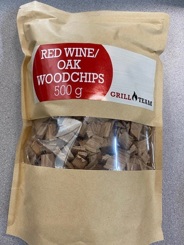 Grill Team Red wine/Oak Wood Chips 500G