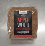 Apple wood dust by hot smoked